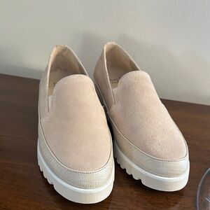 Donald J. Pliner Cream Slip-On Loafers